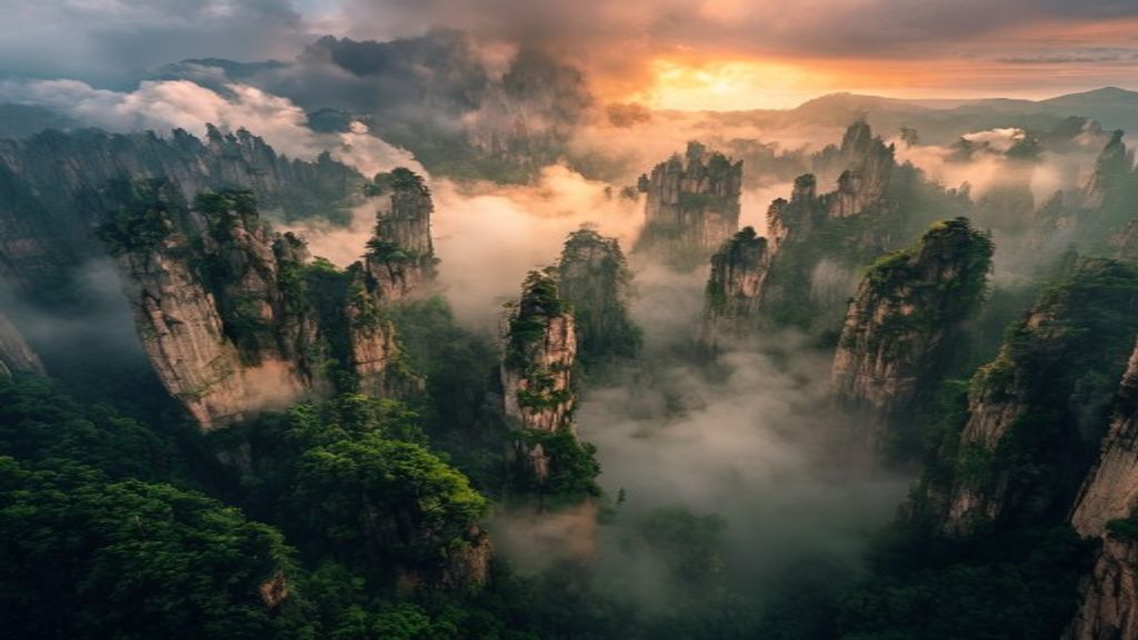 Zhangjiajie, China: Walking Among the Floating Mountains