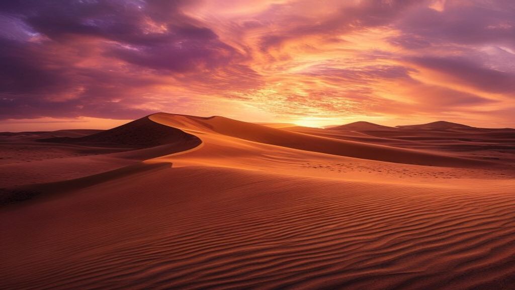 Sahara at First Light: The Desert Wakes