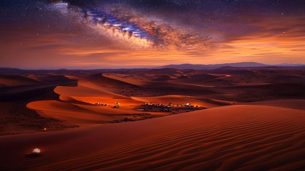 The Sahara at Nightfall: Where the World Runs Out of Edge