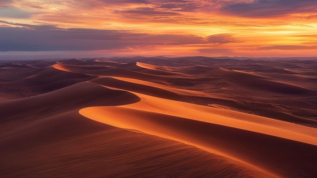 The Sahara at Sundown: An Ocean Made of Gold